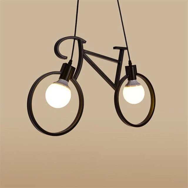 SUSPENSION LUMINEUSE VÉLO RÉTRO