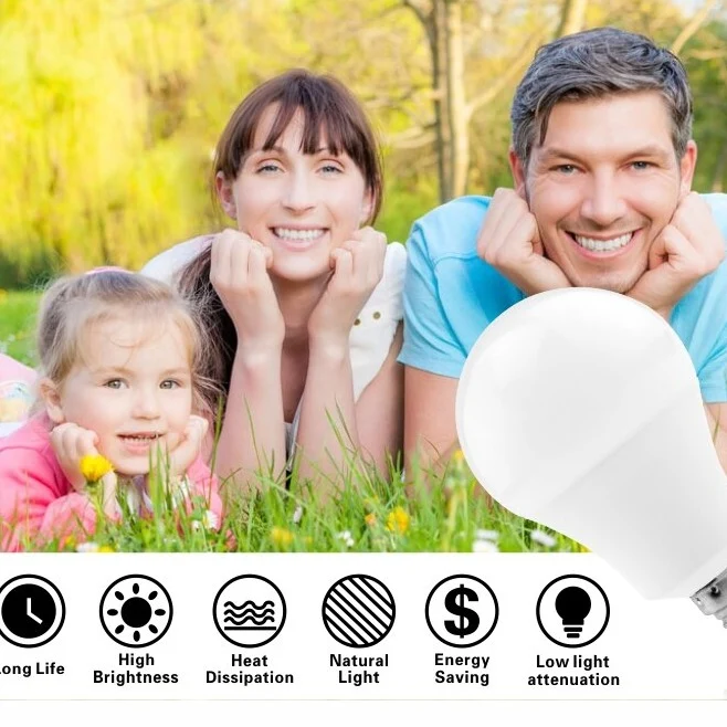 AMPOULE LED ÉCONOMIQUE CULOT E27 - 4P.