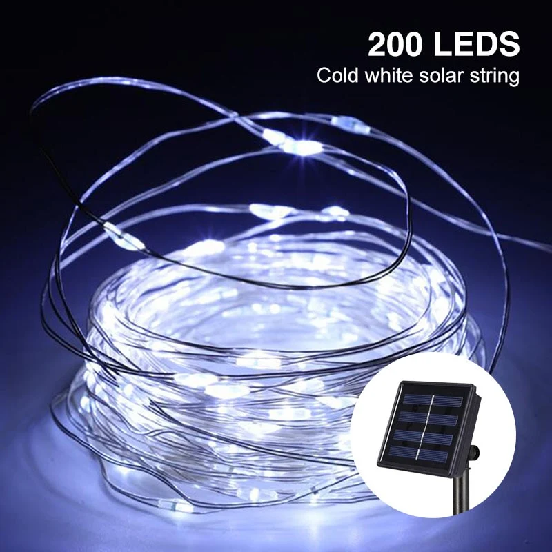 GUIRLANDE LUMINEUSE DE JARDIN, SOLAIRE