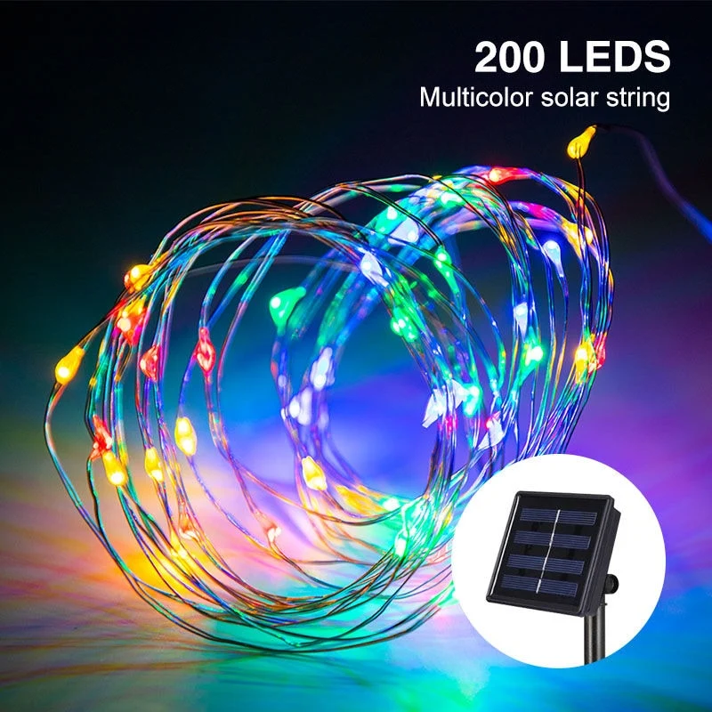 GUIRLANDE LUMINEUSE DE JARDIN, SOLAIRE