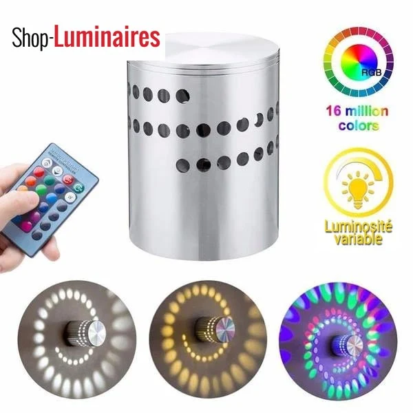 LAMPE DÉCORATIVE LED A EFFET SPIRALE