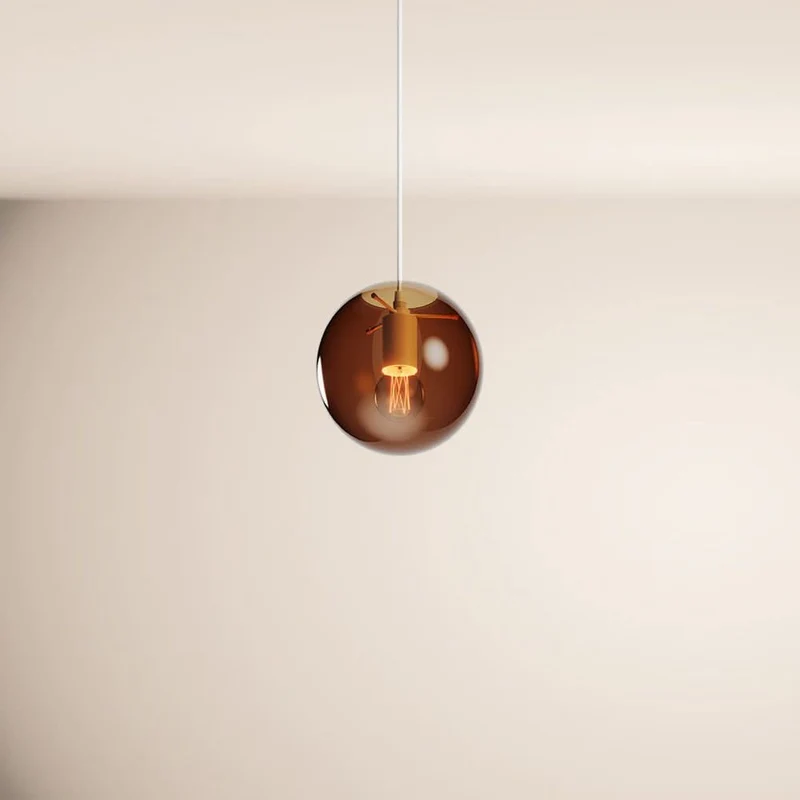 s.luce Orb Glaskugel Galerieleuchte Aufhängung 500cm Weiß