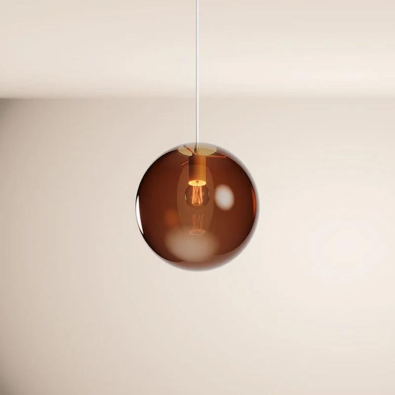 s.luce Orb Glaskugel Galerieleuchte Aufhängung 500cm Weiß