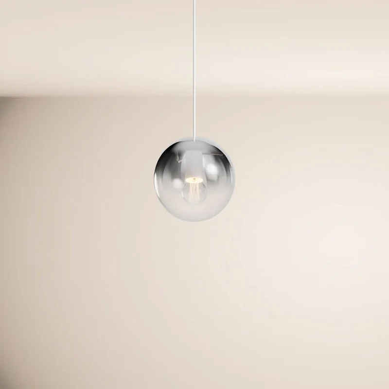 s.luce Orb Glaskugel Galerieleuchte Aufhängung 500cm Weiß