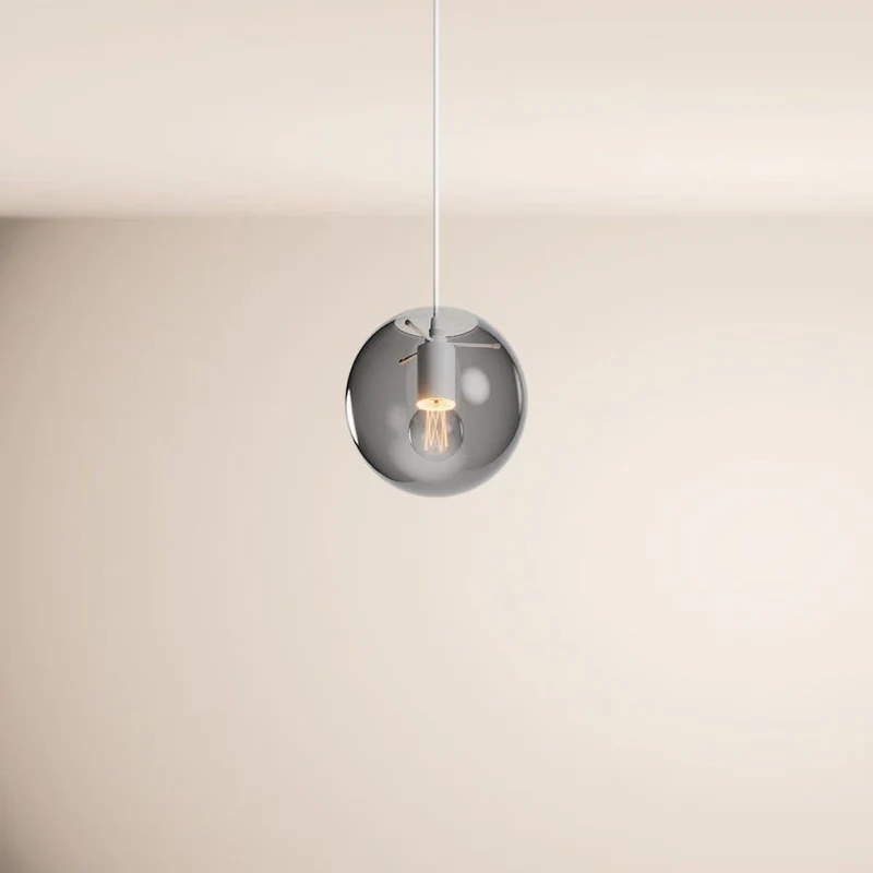 s.luce Orb Glaskugel Galerieleuchte Aufhängung 500cm Weiß
