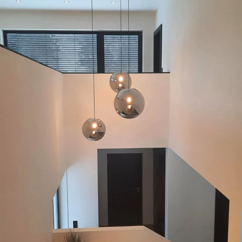 s.luce Orb Glaskugel Galerieleuchte Aufhängung 500cm Weiß