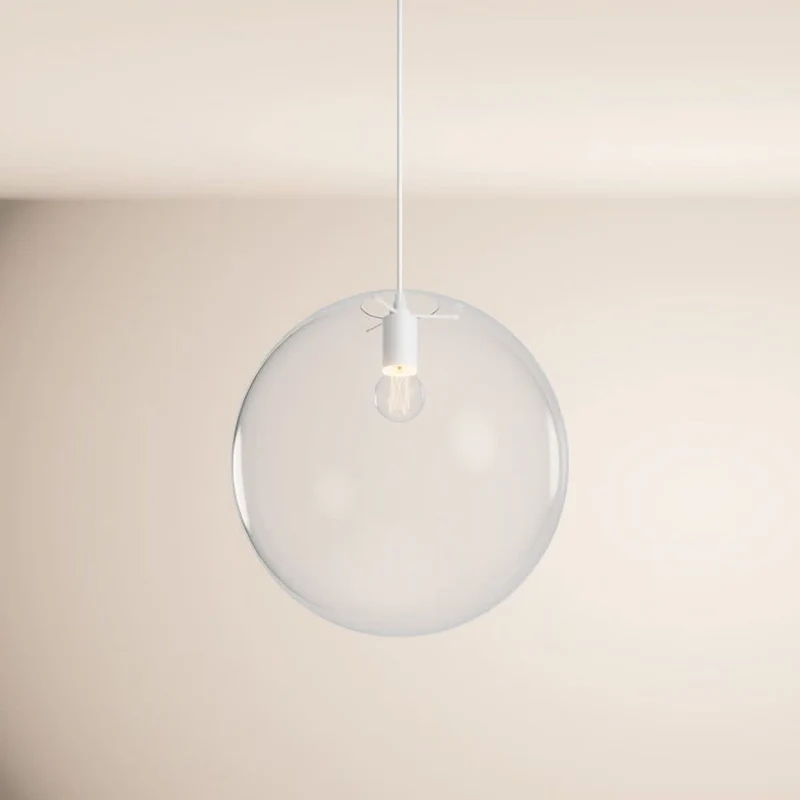 s.luce Orb Glaskugel Pendelleuchte Aufhängung 150cm Weiß