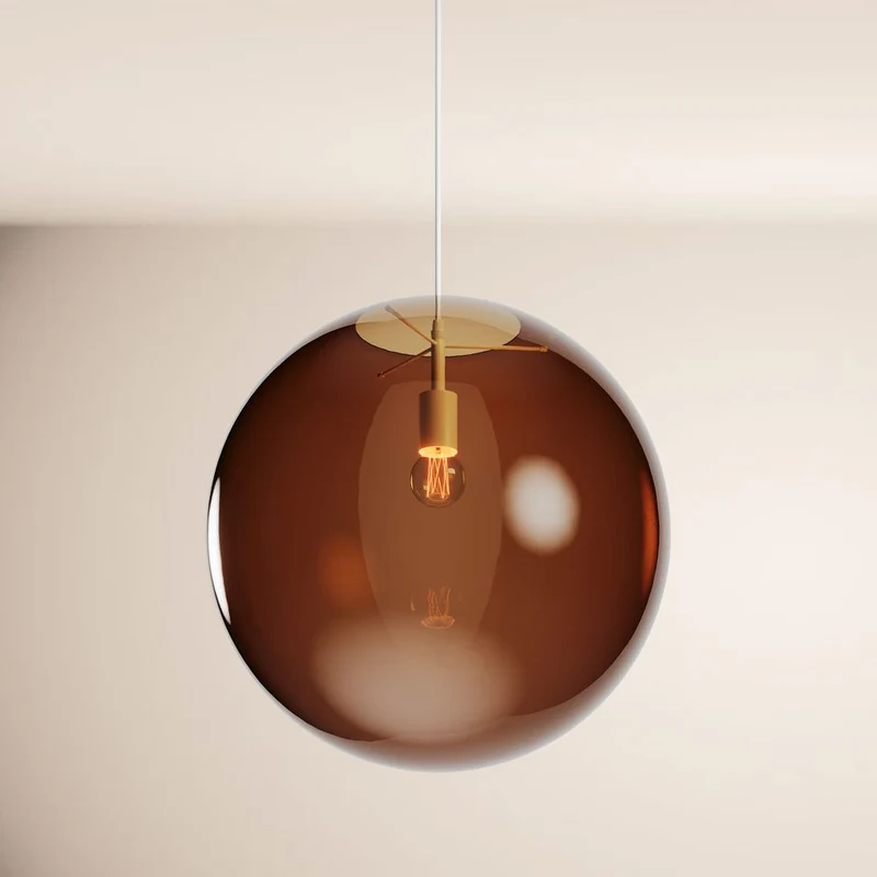 s.luce Orb Glaskugel Pendelleuchte Aufhängung 150cm Weiß