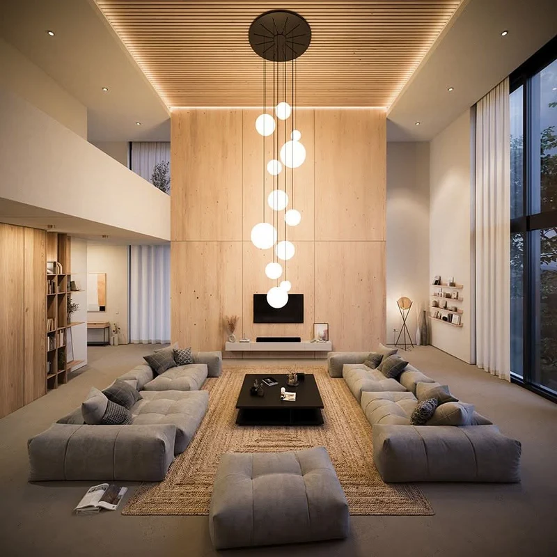 s.luce Orb Glaskugel Pendelleuchte Aufhängung 150cm Weiß