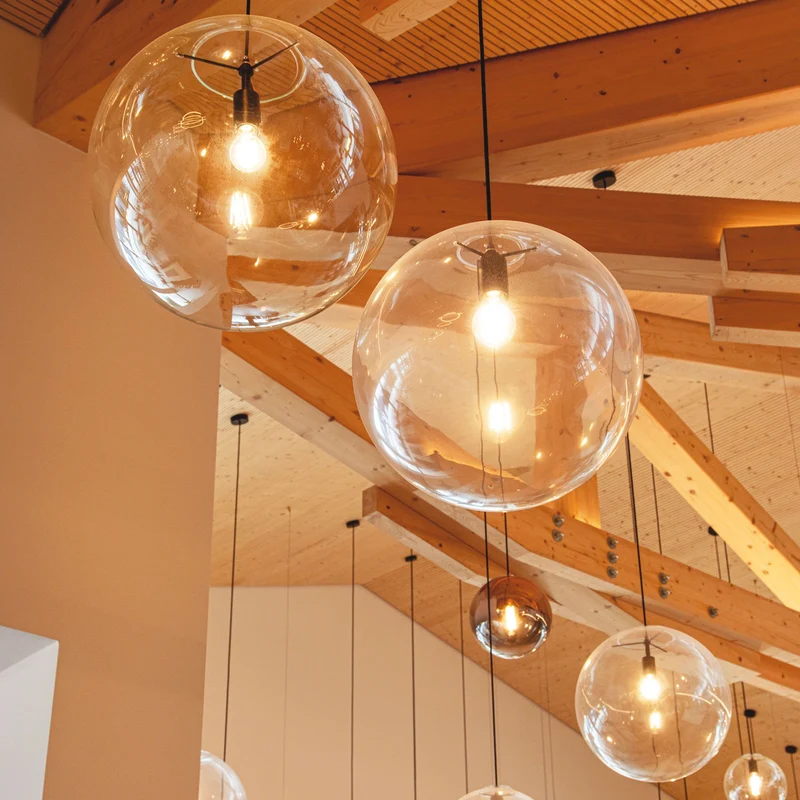 s.luce Orb Esstischleuchte 8-flammig 160cm 2-reihig