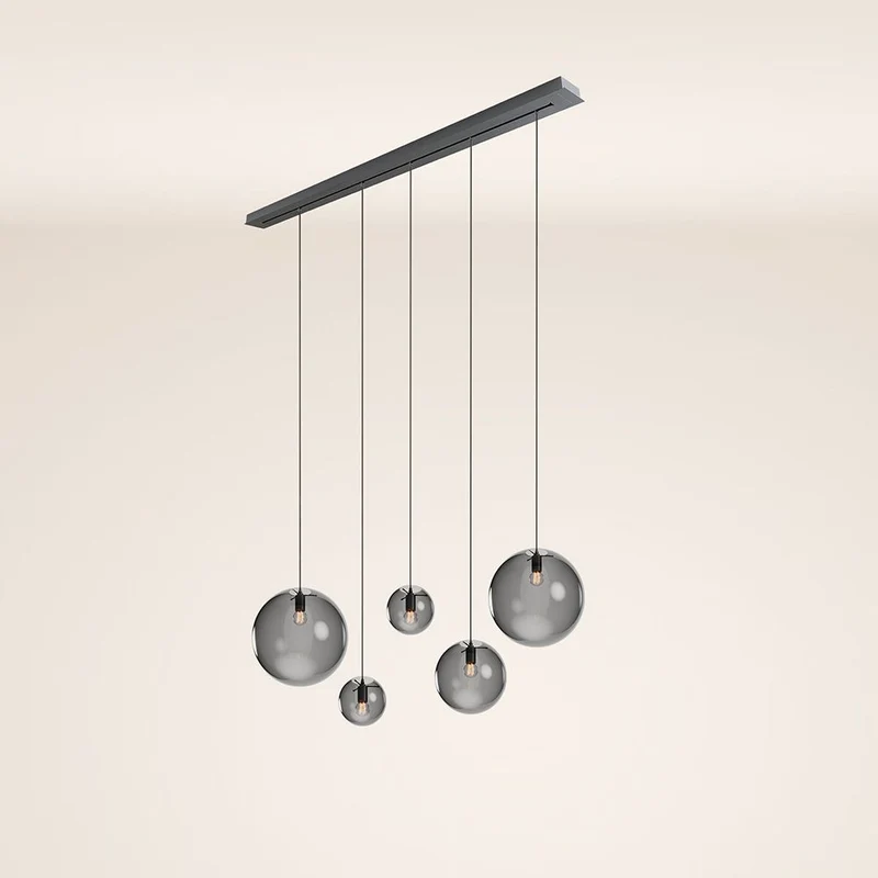 s.luce Orb Esstisch-Hängeleuchte 5-flammig 160cm