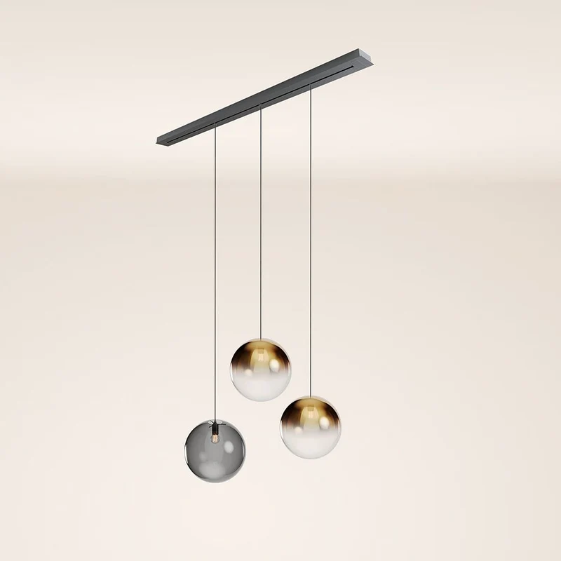 s.luce Orb Esstischleuchte 3-flammig 160cm Ø 3x40