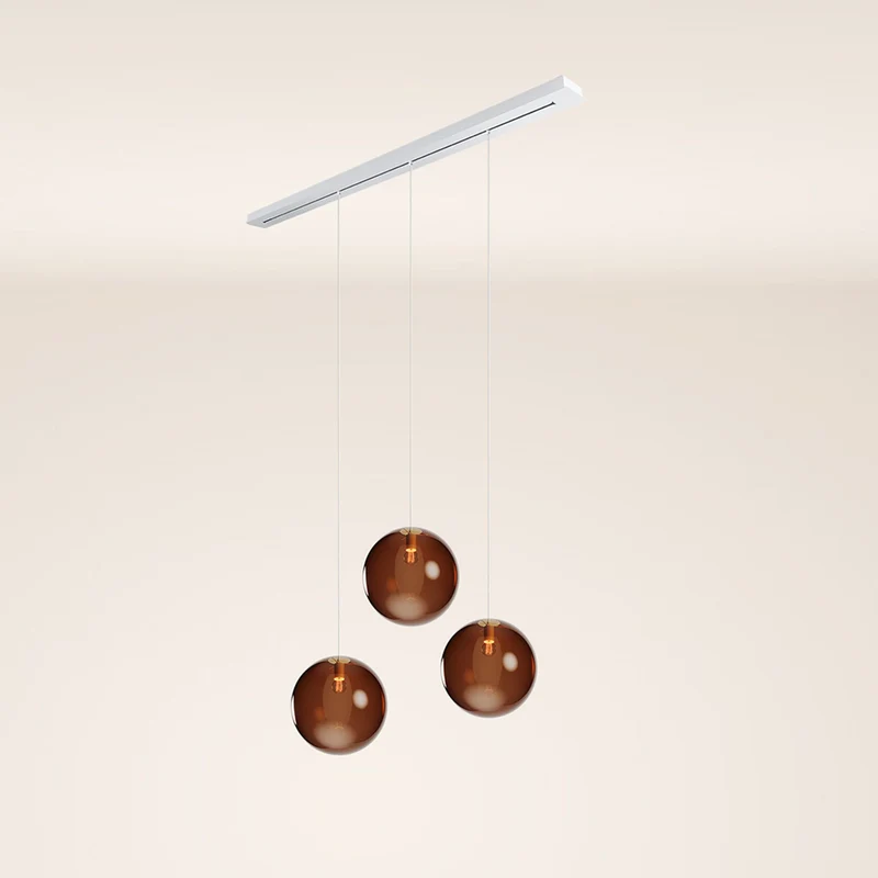 s.luce Orb Esstischleuchte 3-flammig 160cm Ø 3x40