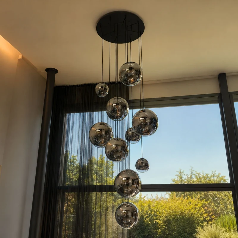 s.luce Orb Galerielampe 8-flammig Modular