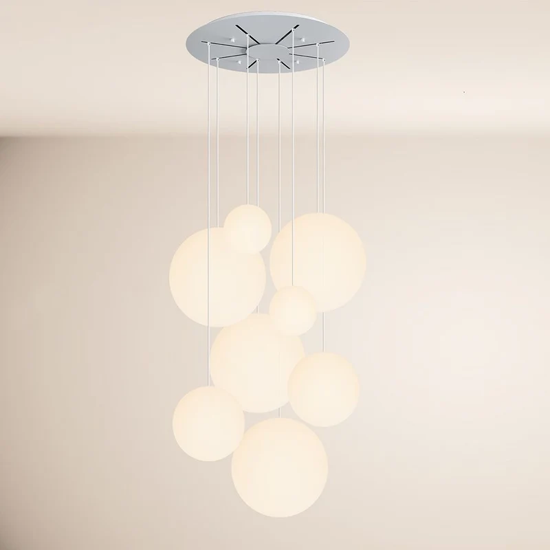 s.luce Orb Galerielampe 8-flammig Modular