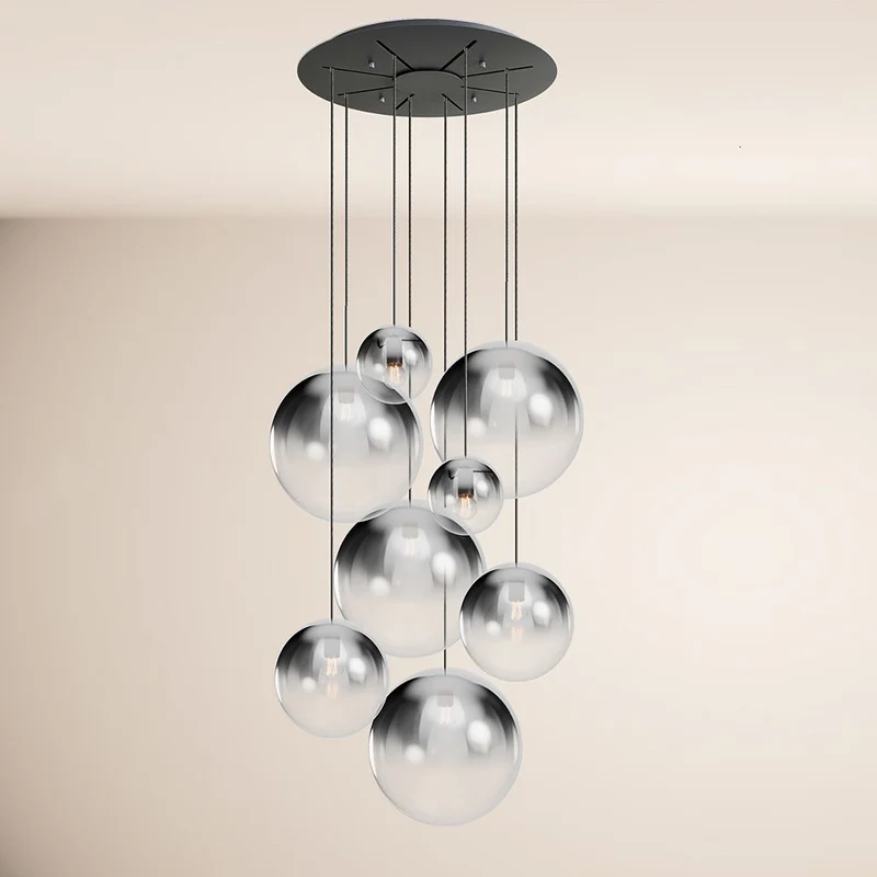 s.luce Orb Galerielampe 8-flammig Modular