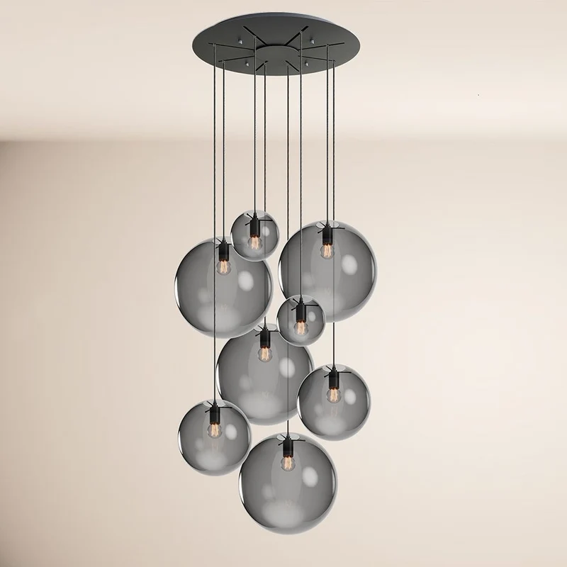 s.luce Orb Galerielampe 8-flammig Modular