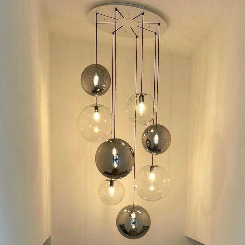 s.luce Orb Galerielampe 8-flammig Modular