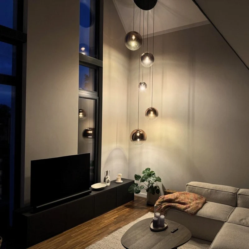 s.luce Orb 5-flammige Galerielampe Modular