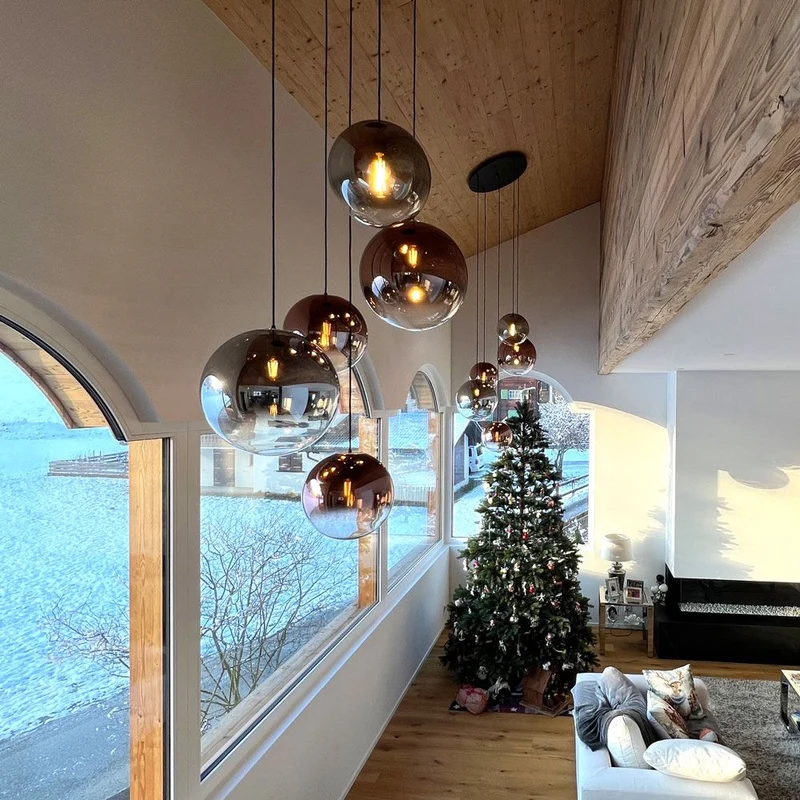 s.luce Orb 5-flammige Galerielampe Modular