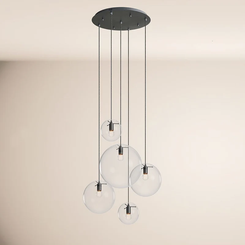 s.luce Orb 5-flammige Galerielampe Modular