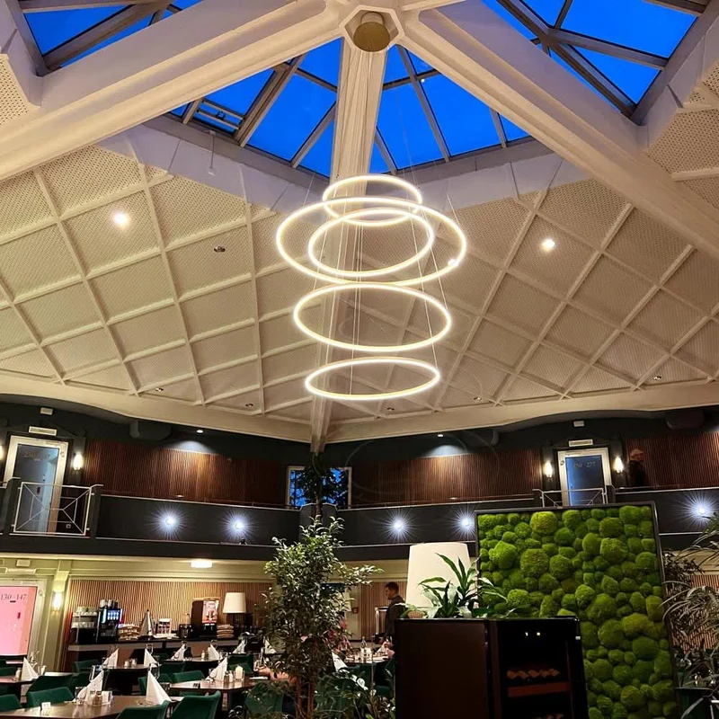 s.luce LED Ring Pendelleuchte 5-flammig Zentrisch