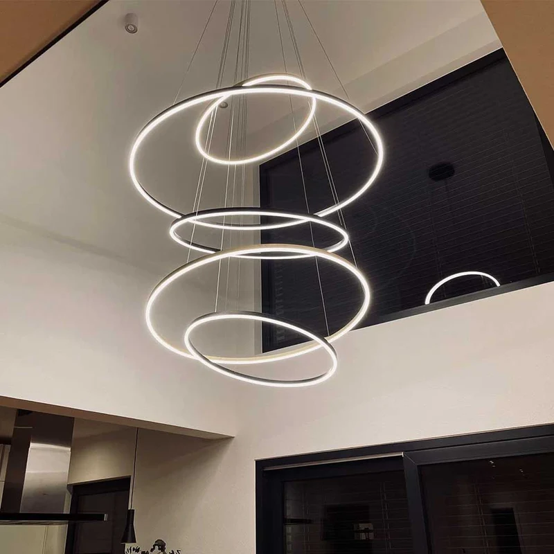 s.luce LED Ring Pendelleuchte 5-flammig Zentrisch