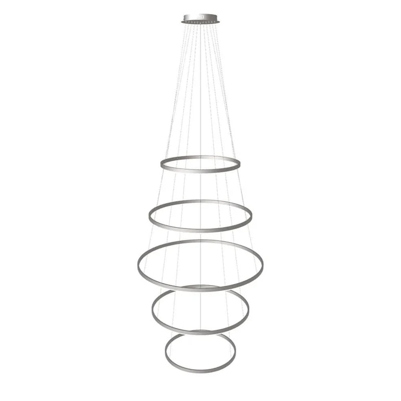 s.luce LED Ring Pendelleuchte 5-flammig Zentrisch