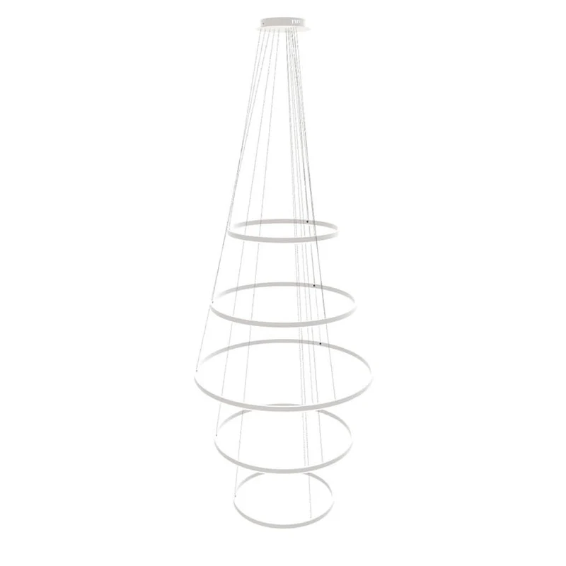 s.luce LED Ring Pendelleuchte 5-flammig Zentrisch