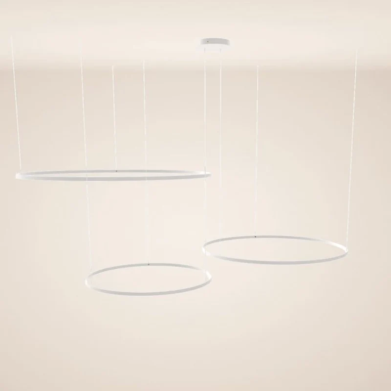 s.luce LED Ring Pendelleuchte 3-flammig Exzentrisch