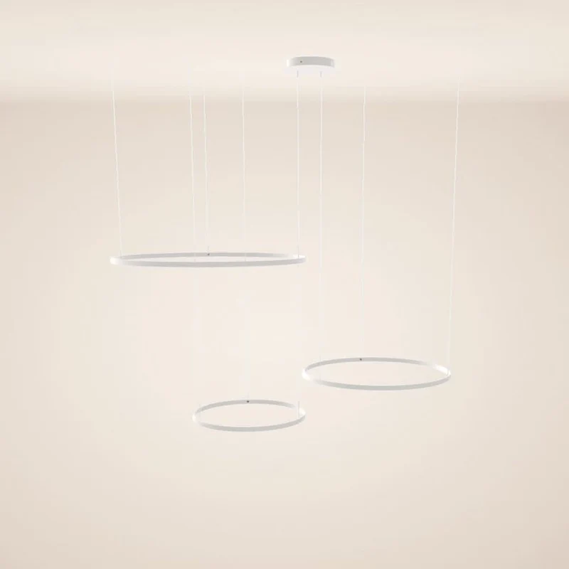 s.luce LED Ring Pendelleuchte 3-flammig Exzentrisch