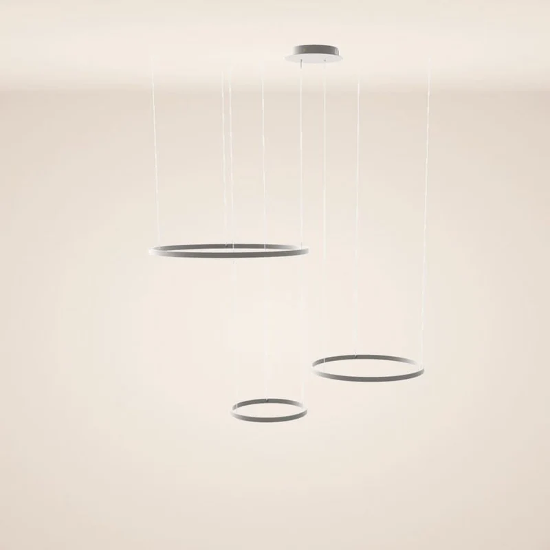 s.luce LED Ring Pendelleuchte 3-flammig Exzentrisch