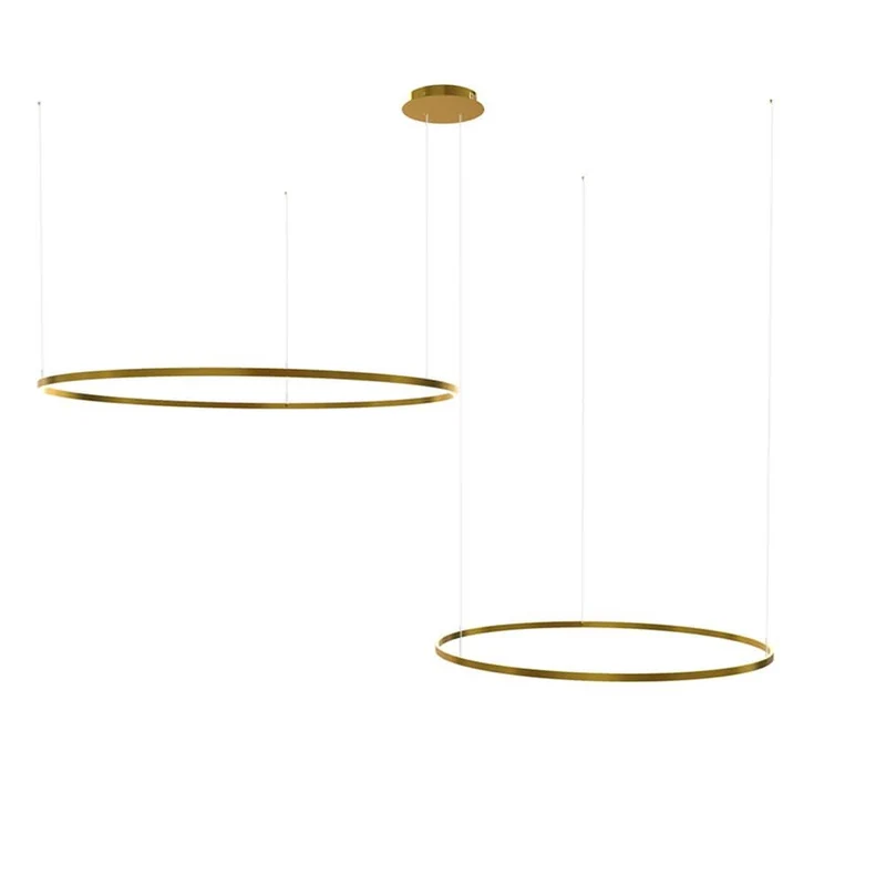 s.luce LED Ring Hängelampe 2-flammig Exzentrisch
