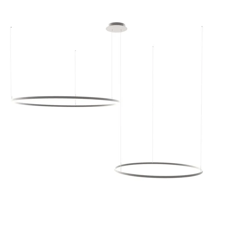 s.luce LED Ring Hängelampe 2-flammig Exzentrisch