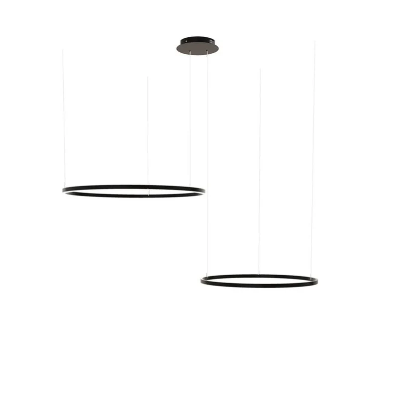s.luce LED Ring Hängelampe 2-flammig Exzentrisch