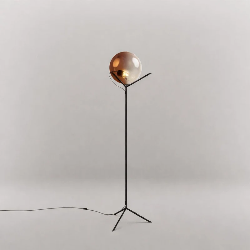 s.luce Stehleuchte Orb Poseidon mit Glaskugel 175cm