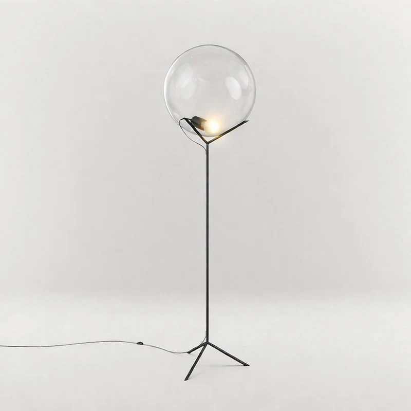 s.luce Stehleuchte Orb Poseidon mit Glaskugel 175cm