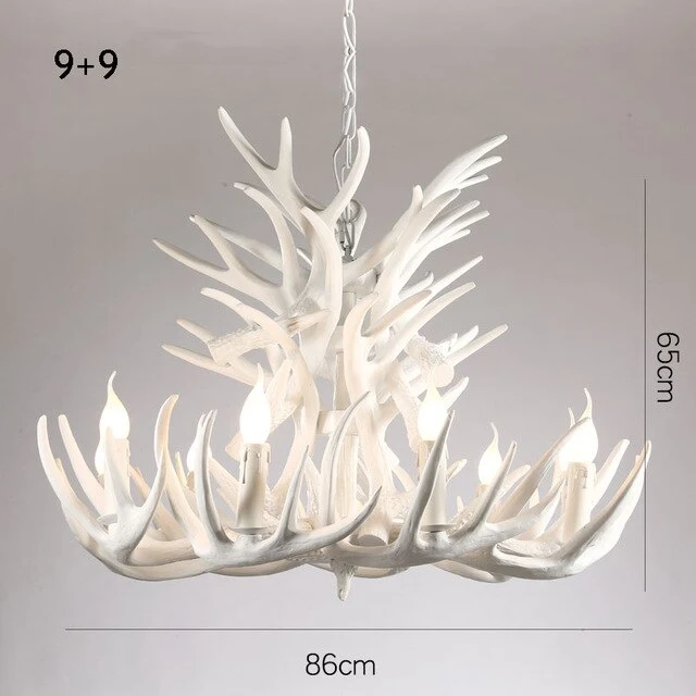 LUSTRE DESIGN EN BOIS DE CERF