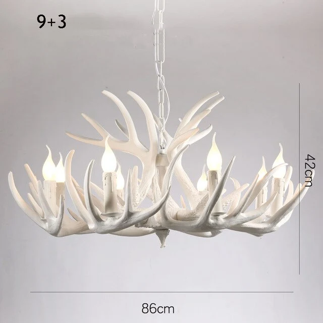 LUSTRE DESIGN EN BOIS DE CERF