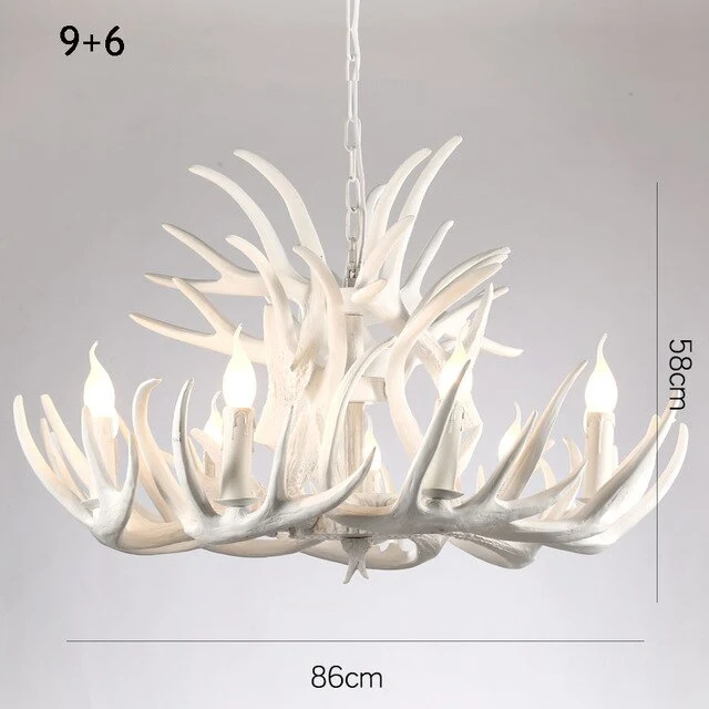 LUSTRE DESIGN EN BOIS DE CERF