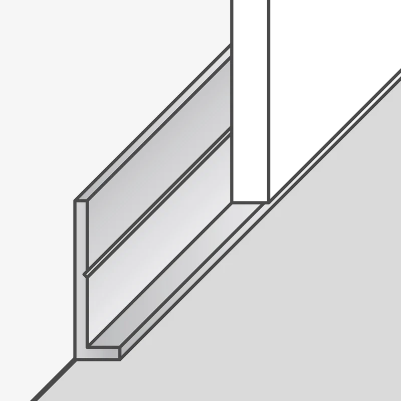 Aluminium startprofiel (waterpas start) van 2600 mm voor Dumawall en Inspiro