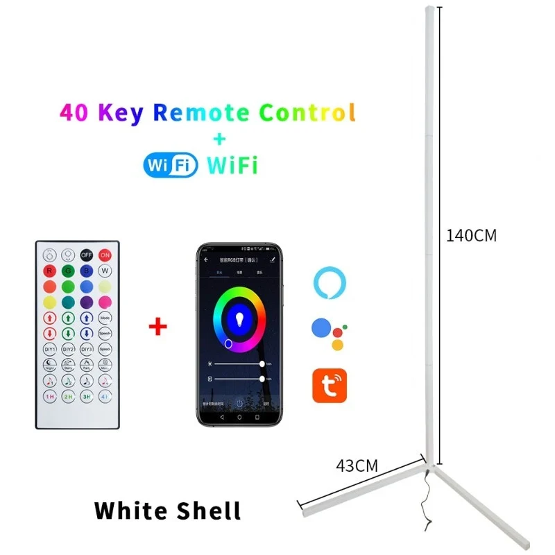 LAMPADAIRE LED RGB AVEC TRÉPIED