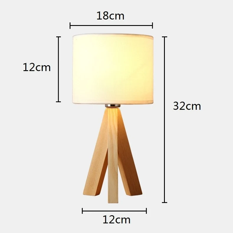 LAMPE DE CHEVET EN BOIS