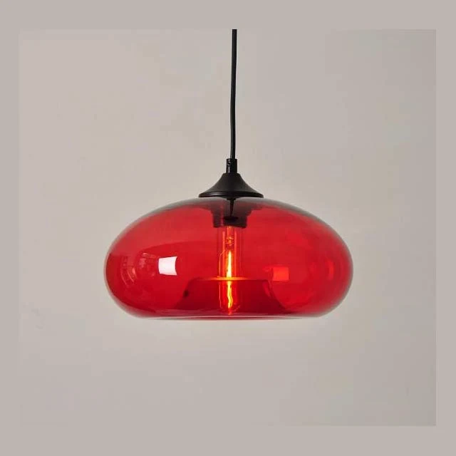 PLAFONNIER EN VERRE DE COULEUR