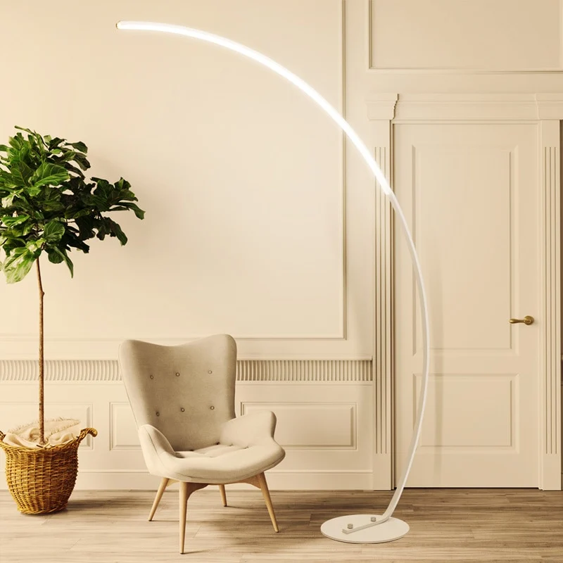 LAMPADAIRE EN ARC DE CERCLE