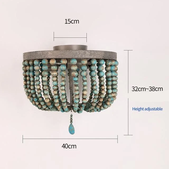 LUSTRE RÉTRO-MODERNE ROND