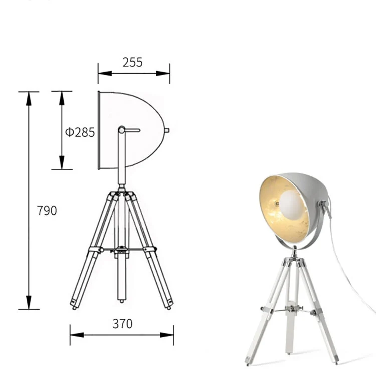 LAMPADAIRE AVEC TRÉPIED PHOTO