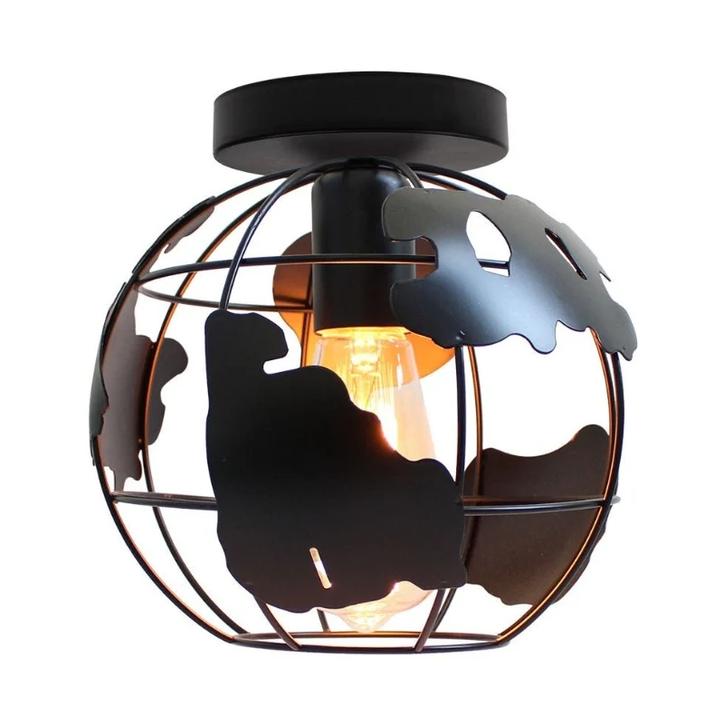 PLAFONNIER INDUSTRIEL DIAMANT NOIR