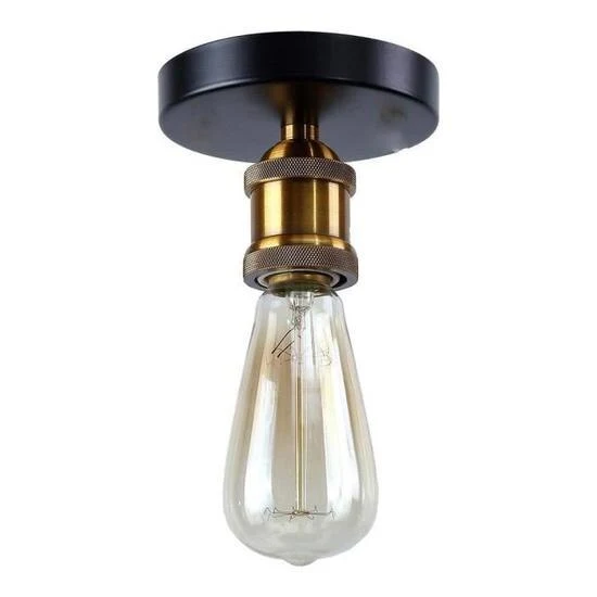PLAFONNIER INDUSTRIEL DIAMANT NOIR