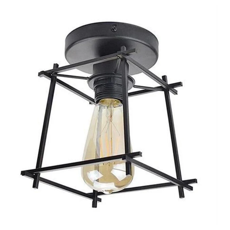 PLAFONNIER INDUSTRIEL DIAMANT NOIR